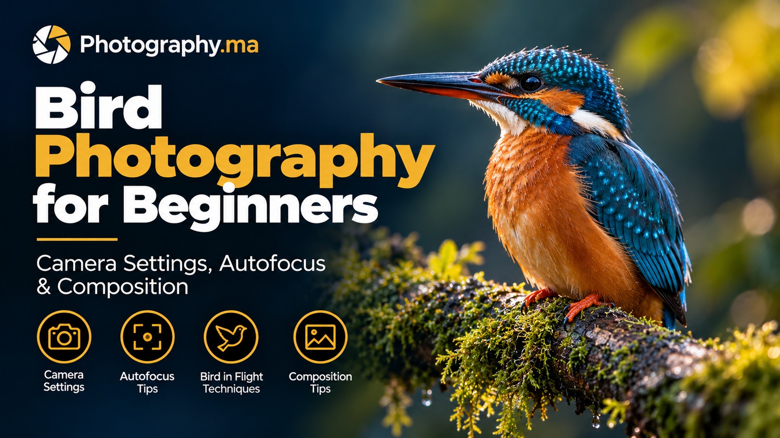 Bird photography for beginners with a sharp wild bird in natural light