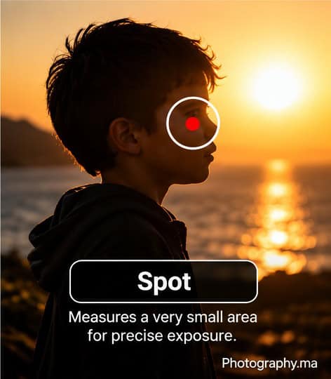 spot metering photography