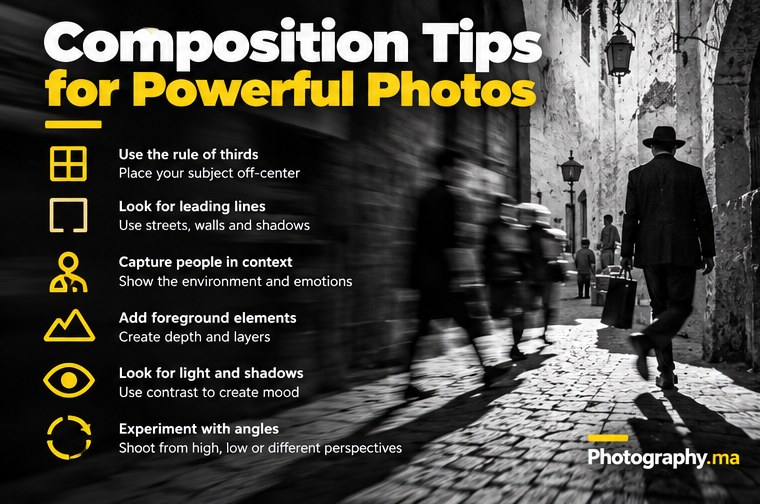 Street photography for beginners using light and shadow in an alley